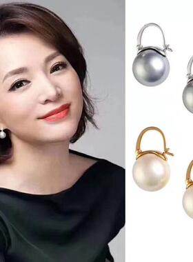 欧美轻奢品牌珍珠女耳环
