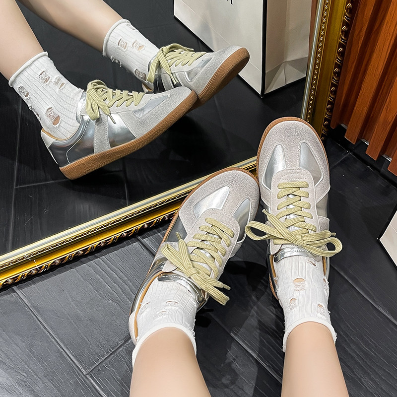 2026新款女拼色德训鞋户外百搭