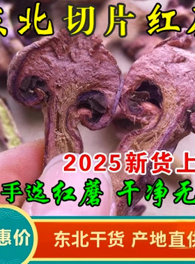 新货东北红蘑菇松蘑红松伞肉蘑 自然晾晒长白山东北干货蘑菇批发