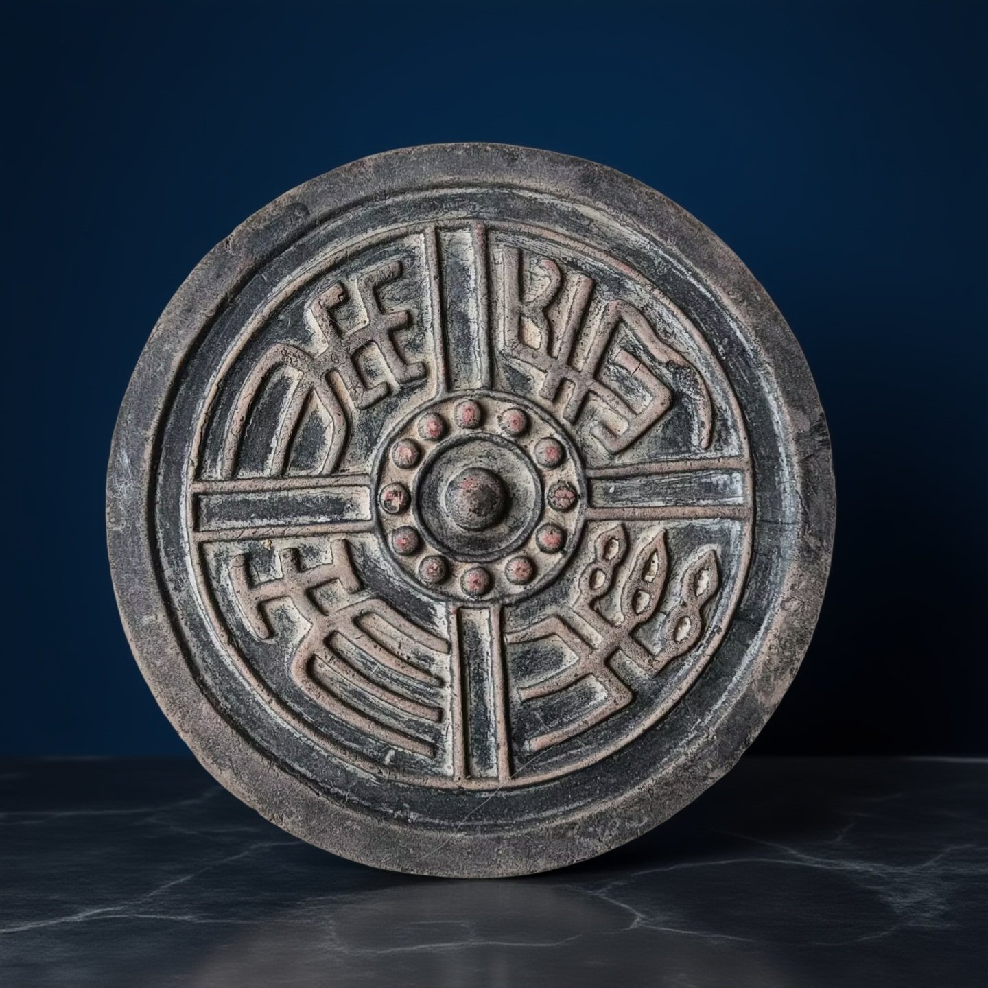 仿古瓦当拓片模具研学拓板图片