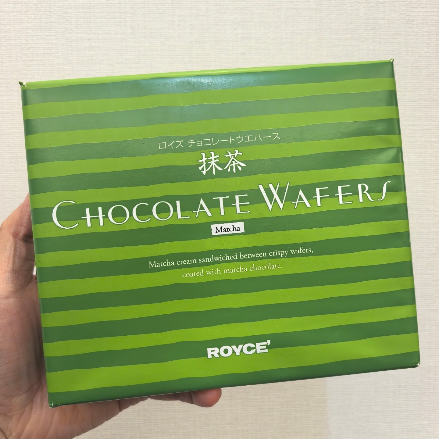 日本进口Royce香脆巧克力夹心威化抹茶饼干12枚装零食礼盒伴手礼