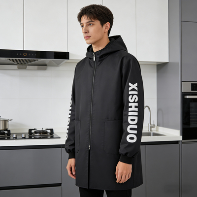 罩衣男女款2025新款冬干活冬季加厚防油家用围裙加绒厨房上班