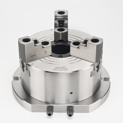 立式三爪液压卡盘标配硬爪高速动力夹头高精度油压6寸8寸10寸卡爪