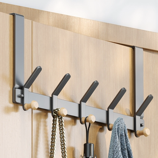 橱柜门上挂钩2cm厚门 超长款卧室衣柜门后衣服包包收纳挂架免打孔