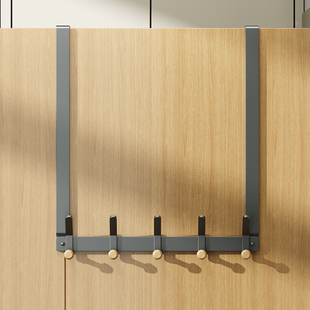 门后挂钩挂衣钩4.5cm厚门 免打孔卧室门上衣服收纳架子神器 超长款