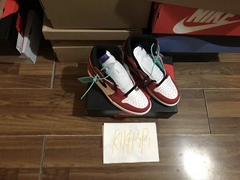 Air Jordan 1 Retro High OG AJ1蜘蛛侠芝加哥白红斑点555088-602