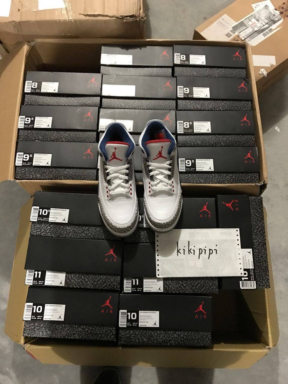 aj3真蓝 勾子 air jordan3 true blue 乔3白蓝 854261-854262-106