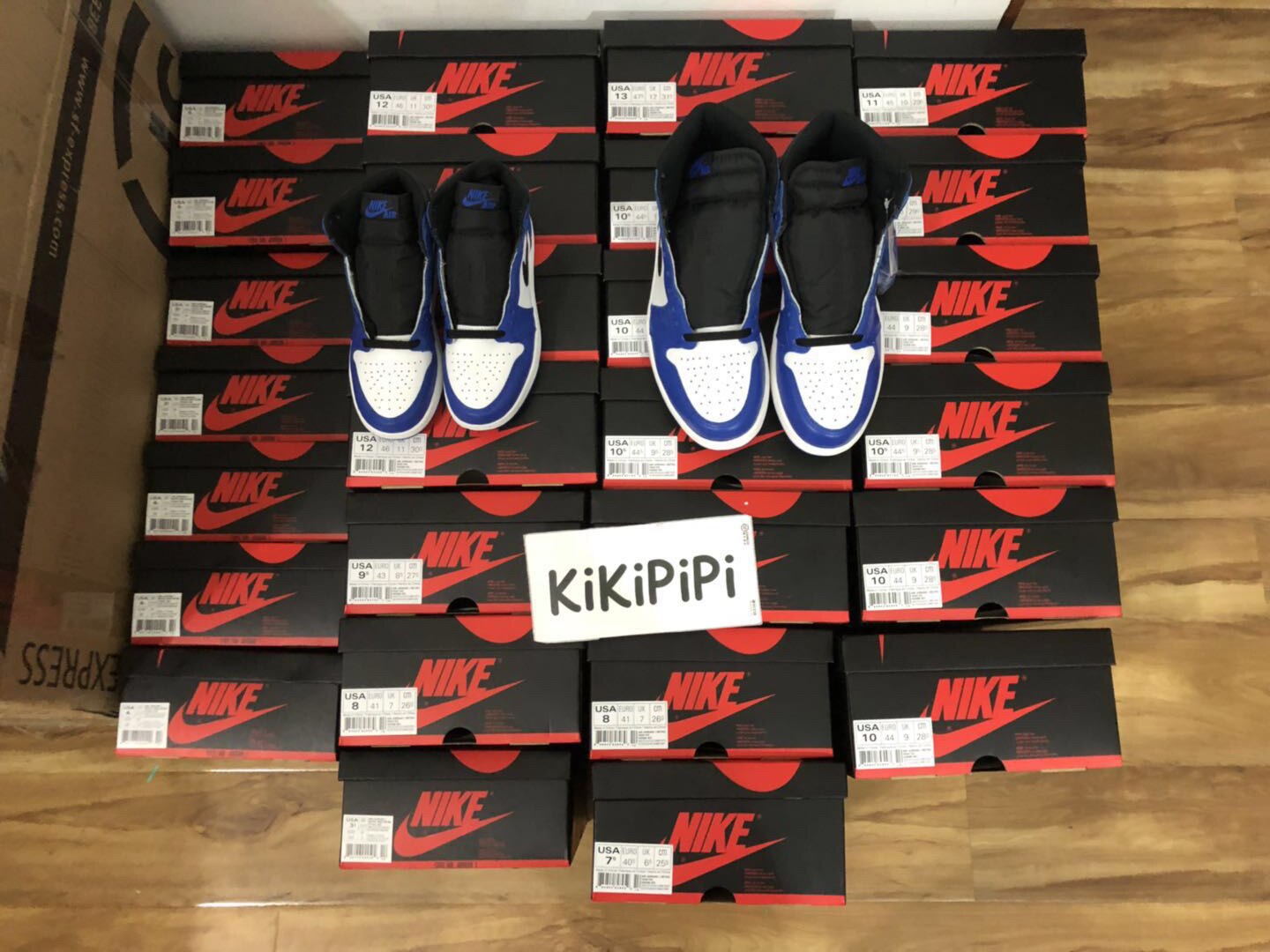 air jordan 1 og 小闪电 aj1 藤原浩 乔1 黑白蓝 555088-403