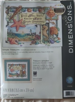 现货 美国进口Dimensions十字绣套件 Dim13696 海运世界大普