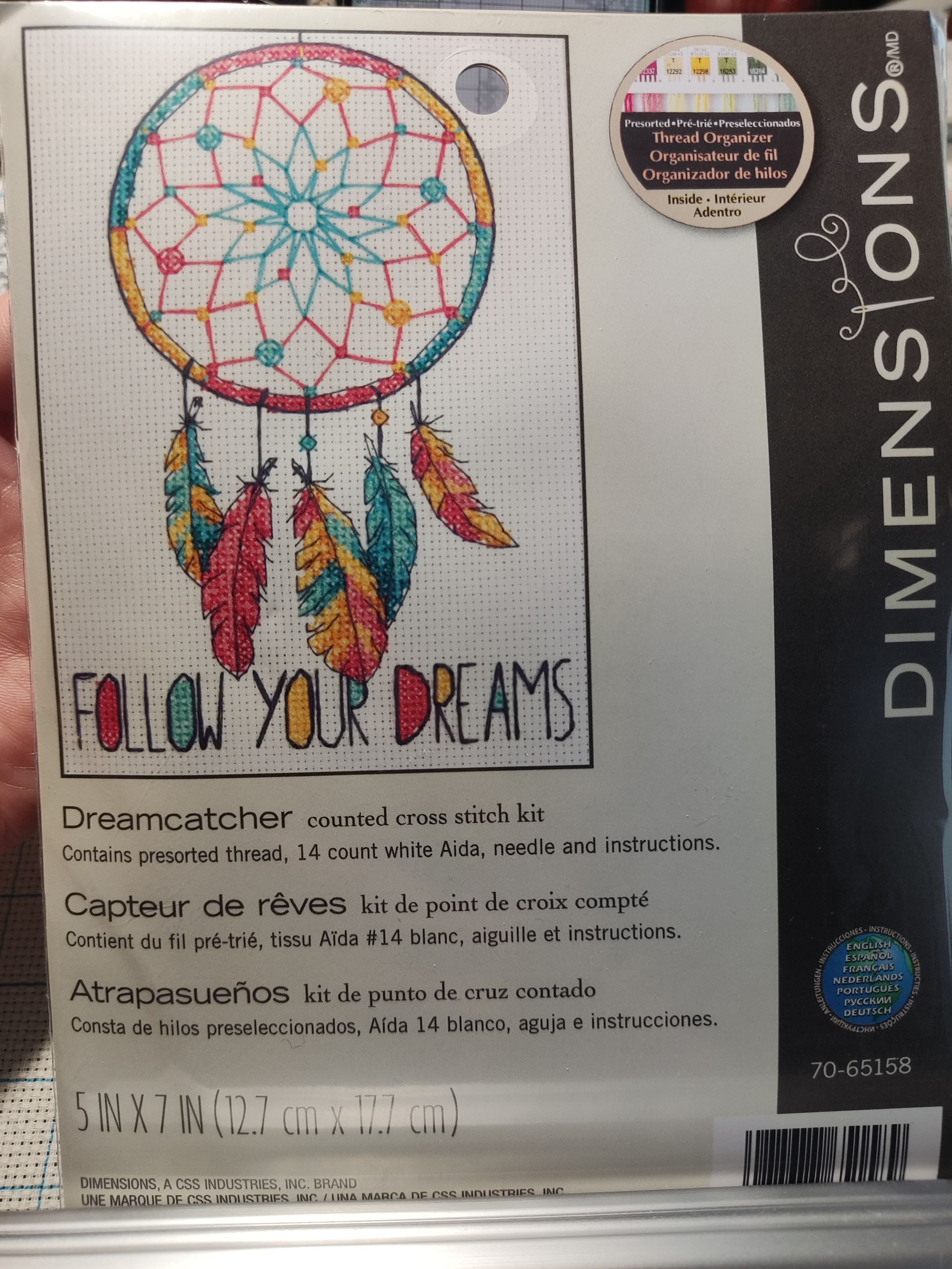 现货 美国进口Dimensions十字绣套件Dim70-65158 捕梦网 好看好绣