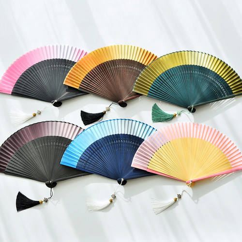 开合顺滑寄明月同款汉服折扇