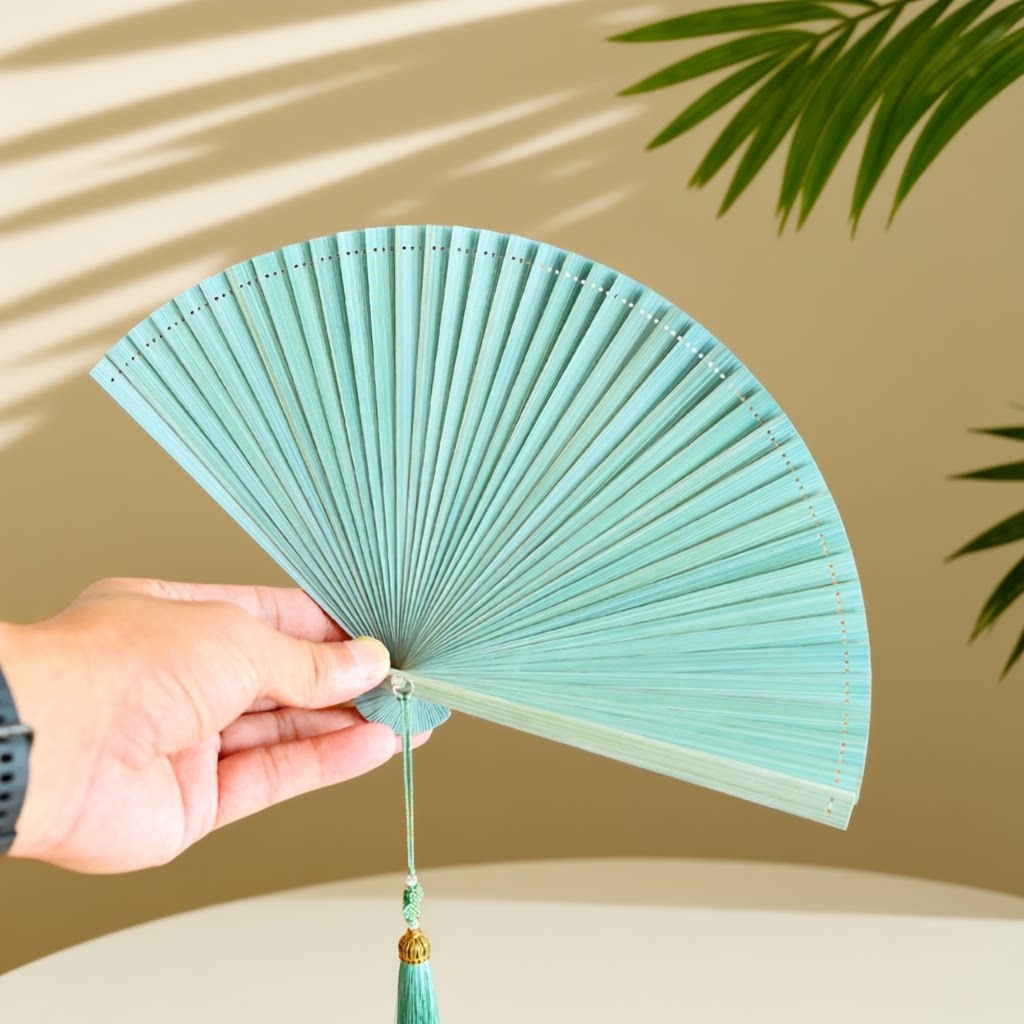 全竹扇子国风中式折扇中国风古风小巧便携结实耐用女款女生复古