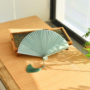 全竹扇子国风中式 女生复古 折扇中国风古风小巧便携结实耐用女款