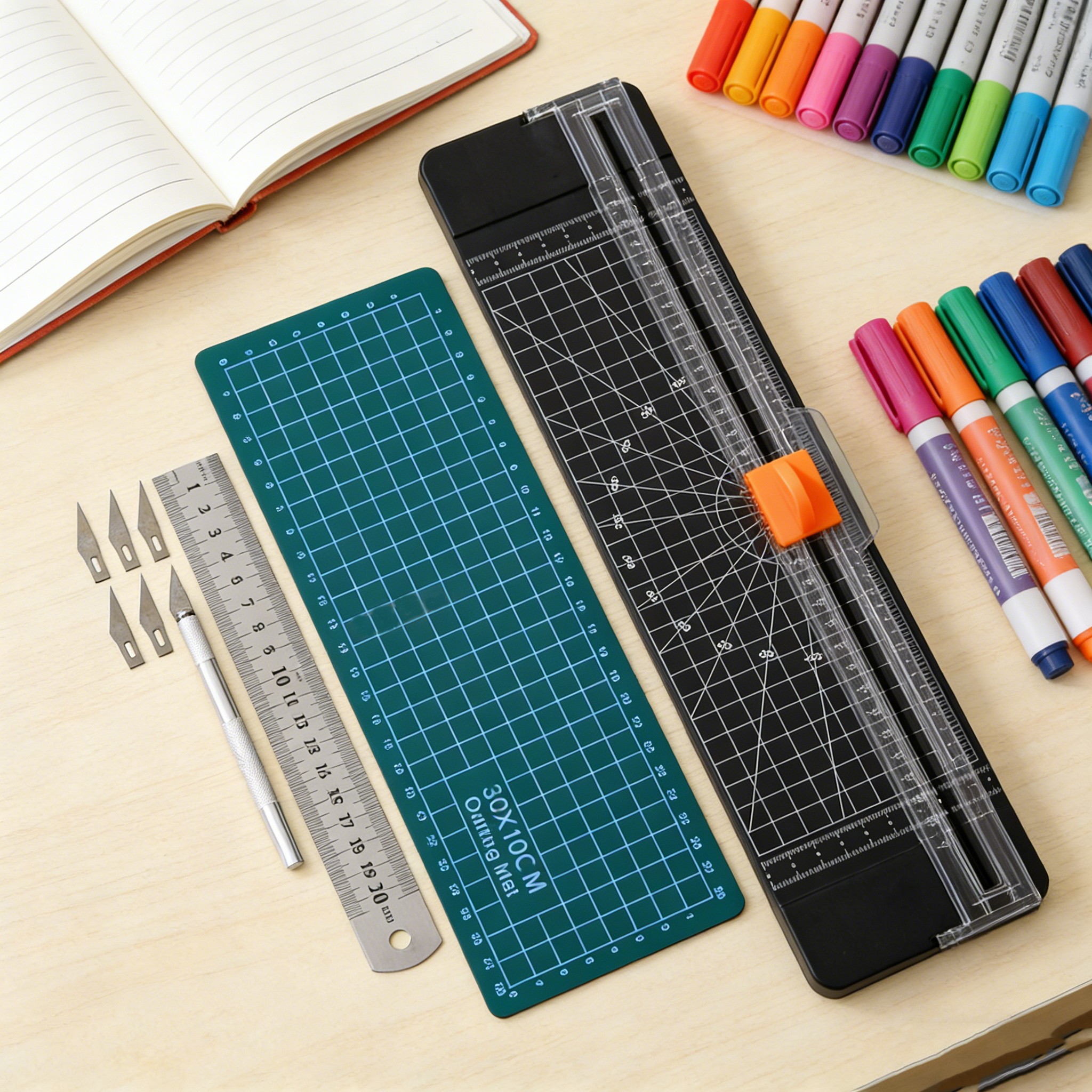 双向切纸刀裁纸刀多功能A4裁纸器切纸相片手工切纸器办公用裁剪器