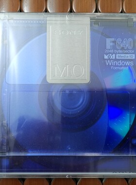 索尼 SONY 640M MO 光盘 磁刻录盘片  2048 byte/sector 日本原产