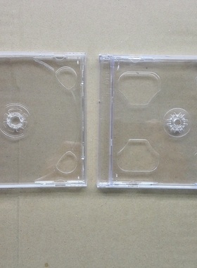 进口光盘盒 2DISC 2CD盒子 收纳盒 双碟盒 透明塑料盒