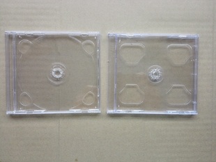 进口光盘盒 2DISC 2CD盒子 收纳盒 双碟盒 透明塑料盒
