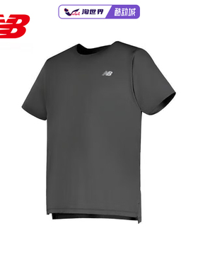 New Balance男短袖T恤NB透气排汗百搭舒适运动无领宽松MT43213