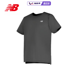 New Balance男短袖T恤NB透气排汗百搭舒适运动无领宽松MT43213