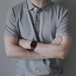 纯色丝光珠地polo衫 凉感透气翻领短袖 轻熟商务通勤男夏季