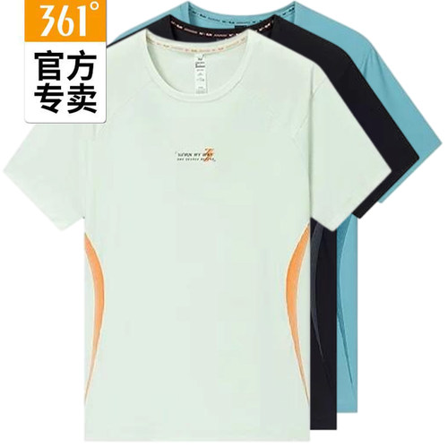 361度男夏季新款综训速干圆领T恤