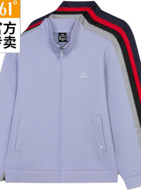 361度女款秋季开襟保暖针织卫衣