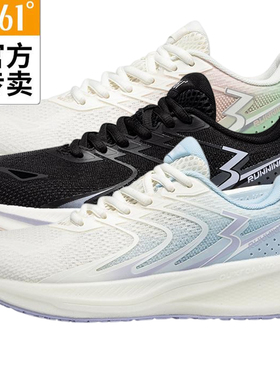 361度女缓震跑鞋透气新品2025夏防滑运动耐磨网面跑步鞋58Z522235