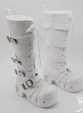 antaina店主实拍PUN 春秋靴松糕厚底鞋绑带鞋娃娃鞋 1495