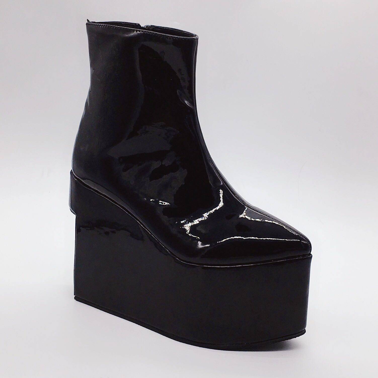 antaina松糕厚底鞋及踝靴尖头鞋短靴欧洲风时尚潮鞋增高鞋7801,女鞋,时装靴,淘宝优惠券,粉丝福利购,淘宝优惠卷