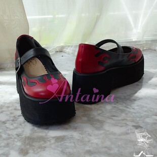 antaina松糕厚底鞋火焰日系原宿朋克亚文化可爱欧美日常2304