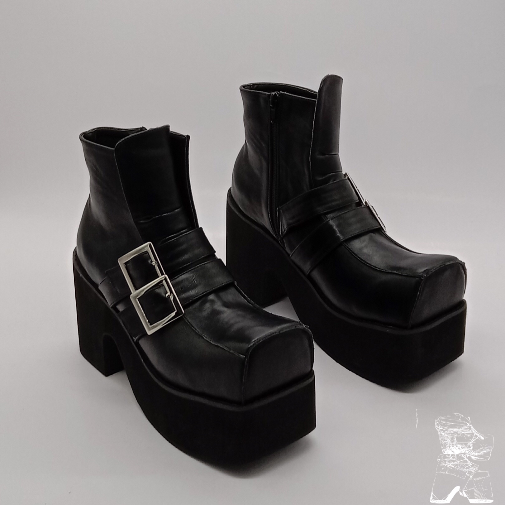 antaina时装机车靴朋克鞋