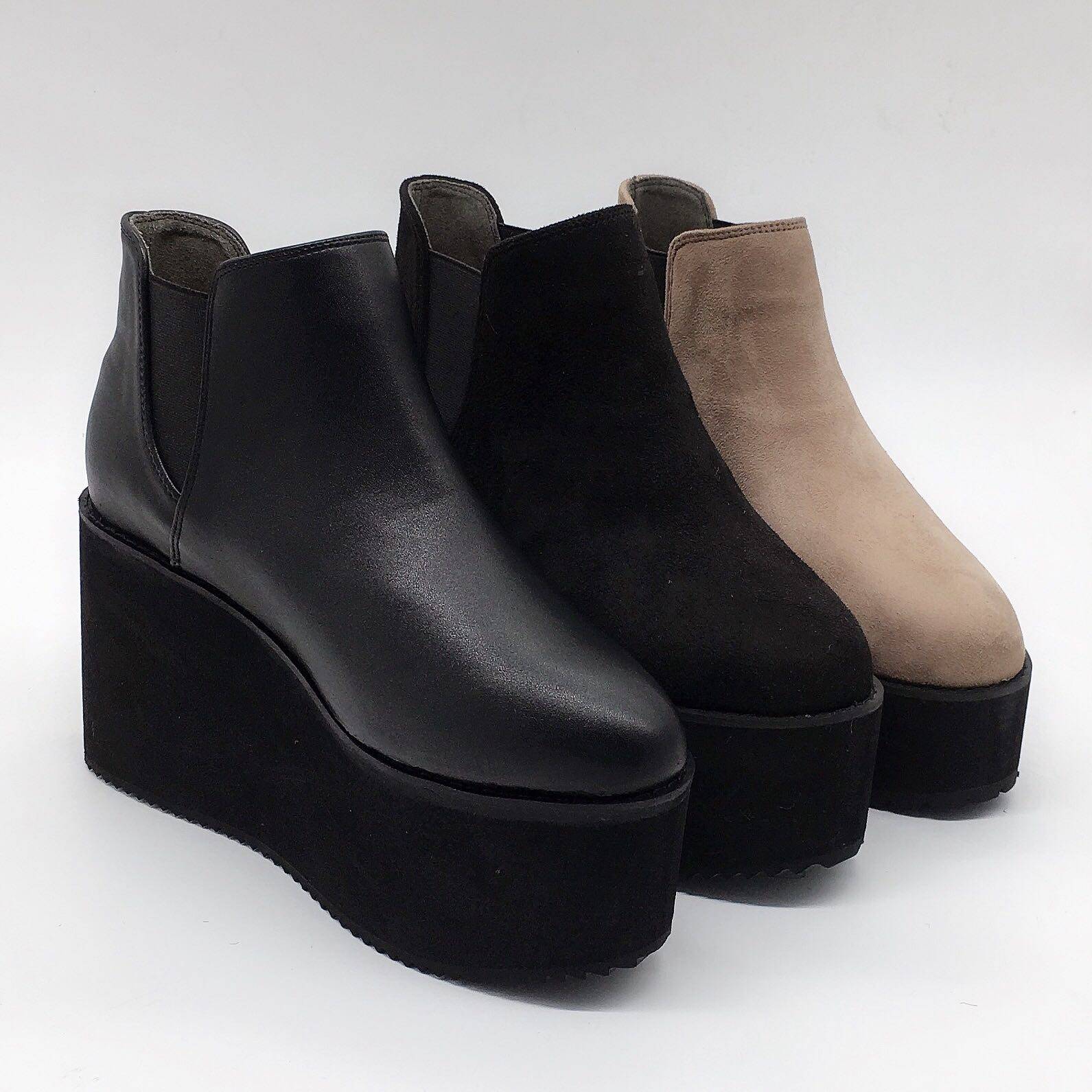ANTAINA SPONGE CAKE PLATFORM BOOTS EUROPEAN STATION BRITISH STYLE NEW WOMENS BOOTS THICK ANKLE BOOTS CUSTOM BOOTS 268