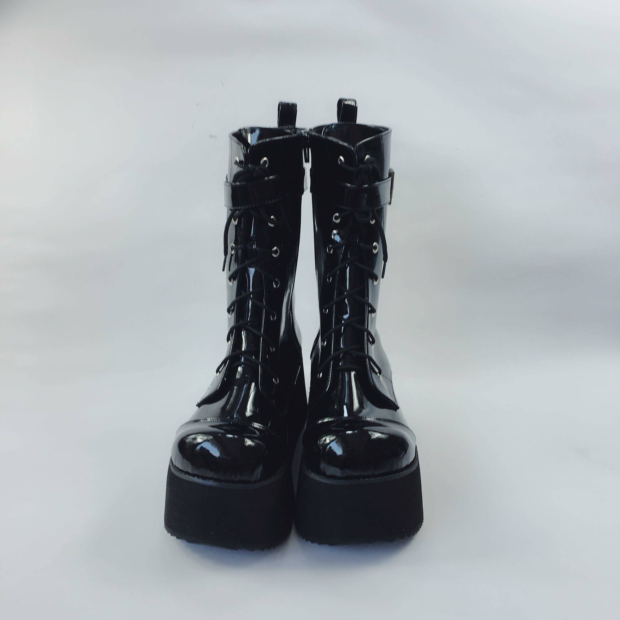 ANTAINA MUFFIN BOOTS THICK PRIMER LEATHER BOOTS WOMENS BOOTS PUNK ROCK STYLE EUROPEAN AND AMERICAN FASHION 2003