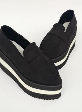 antaina松糕鞋厚底鞋运动风韩风双色底单鞋春季秋季女鞋6967s