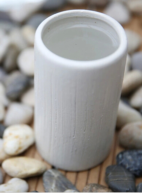 清库存白色中式复古陶瓷刷牙杯漱口杯创意简约牙刷杯洗漱杯牙缸