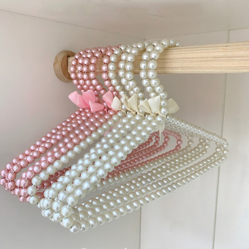 珍珠衣架洛丽塔欧式轻奢高档婚纱礼服衣服架公主风少女心仙女衣挂