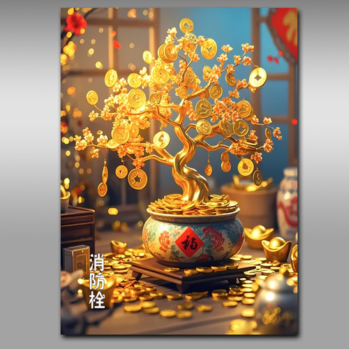 消防栓贴纸消火栓使用方法标识贴画遮挡装饰消防箱电箱贴墙贴Y273