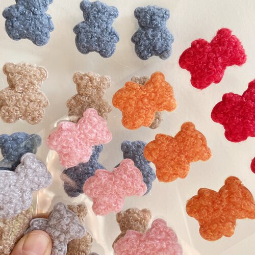 小熊贴纸彩色贴画熊小