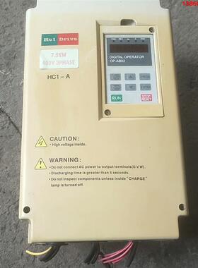 询价购-海利普7.5 kw变频器HC1A07D543B原装拆机，成色