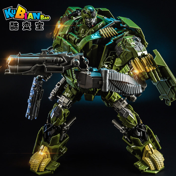 变形玩具包邮酷变宝威将合金版迷彩大探长 汽车机器人金刚5模型