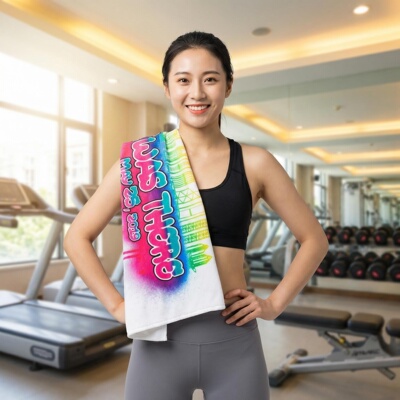 纯棉割绒印花毛巾来图定制