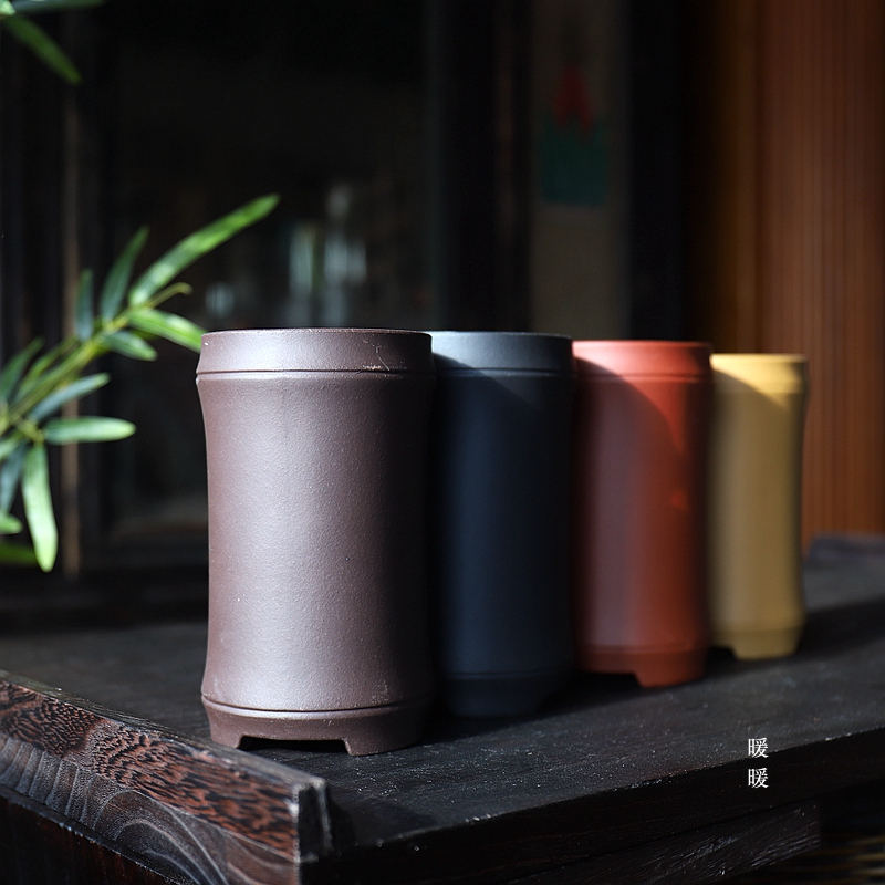 暖暖花器小花盆竹筒经典实用