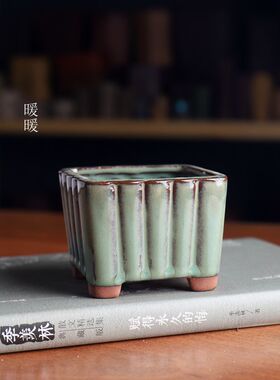 『F475#小竹排』暖暖花器/釉盆 满36元包邮