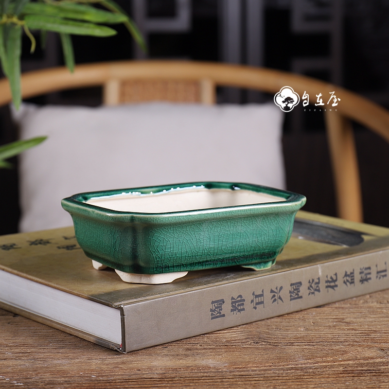 特价冰裂陶瓷釉默认微瑕桌面花盆