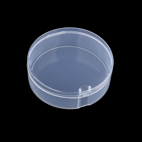 pp圆形盒子气垫粉扑半透明塑料盒