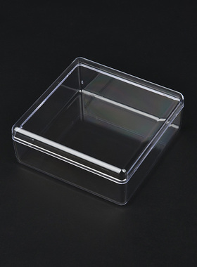 正方形圆角收纳盒ps塑料盒92x92x37 全透明展示盒首饰配件包装盒