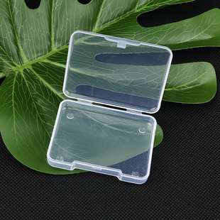 透明PP塑料盒长方形扁平盒 68x53x12 小物收纳盒电子零件配件盒