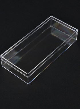 全透明胶盒长方形天地盖PS塑料盒130x60x25 数码配件盒产品包装盒