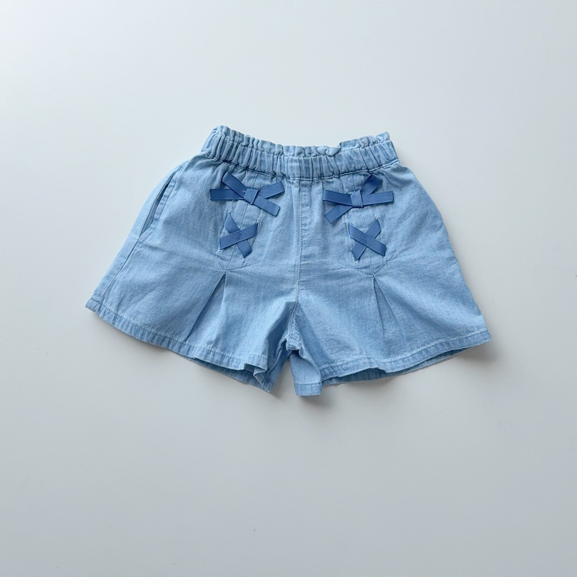 日单尾货 女孩夏季裙式短裤蝴蝶裤子