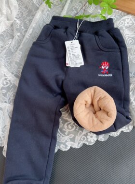 DDMA 加厚男童加绒裤子冬季2025新款加厚卫裤男孩运动裤儿童棉裤